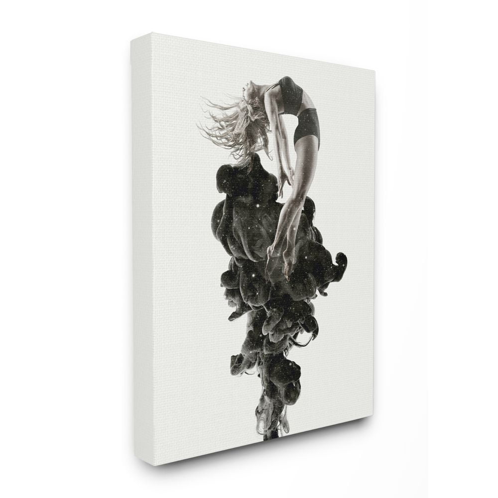 The Stupell Home Decor Collection The Milky Way Above A Mountain Range Canvas Wall Art