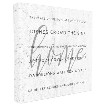 The Stupell Home Decor Collection The Place Where is Home Wall Art