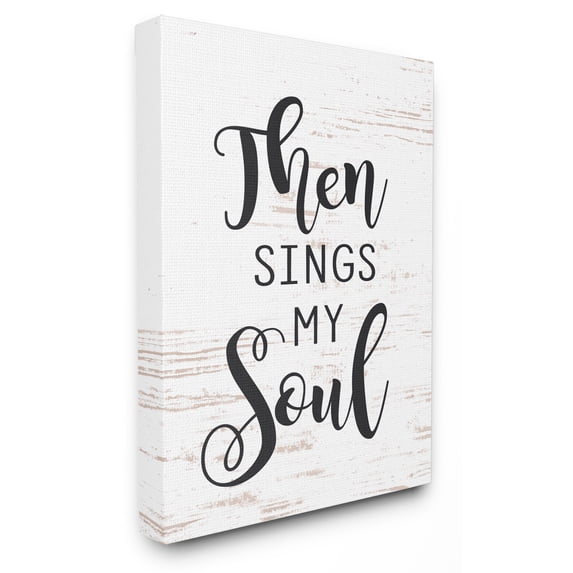 The Stupell Home Decor Collection Then Sings My Soul XXL Stretched Canvas Wall Art, 30 x 1.5 x 40