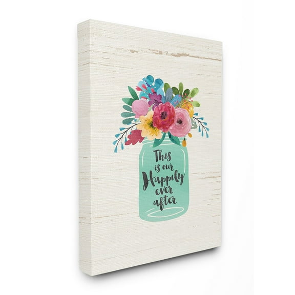 The Stupell Home Decor Collection This is Our Happily Ever After Wood Wall Art