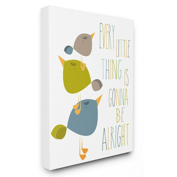 The Stupell Home Decor Collection Three Little Birds Print Wall Art