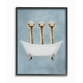 thumbnail image 1 of The Stupell Home Decor Collection Three Ostriches In A Bathtub Framed Giclee Texturized Art, 1 of 4