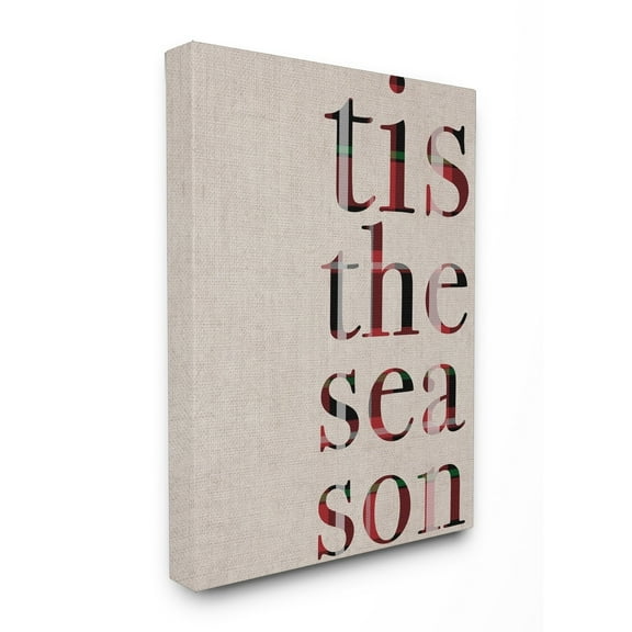 The Stupell Home Decor Collection Tis The Season Typography Wall Art