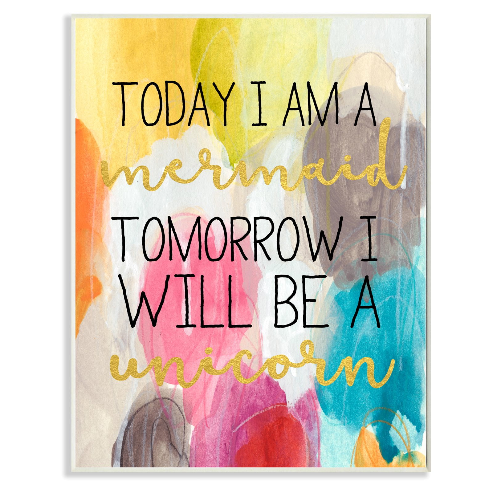 The Stupell Home Decor Wall Plaque Art - Rainbow Colors - Walmart.com