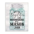 thumbnail image 1 of The Stupell Home Decor Collection Together Like Moonshine In A Mason Jar Wall Plaque Art, 1 of 6