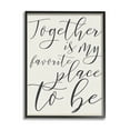 thumbnail image 1 of The Stupell Home Decor Collection Together My Favorite Place To Be Wall Art, 1 of 6