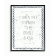 thumbnail image 1 of The Stupell Home Decor Collection True Strength Gentle and Kind Framed Giclee Texturized Art, 11 x 1.5 x 14, 1 of 8