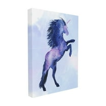 The Stupell Home Decor Collection Unicorn Universe Stars and Space Silhouette Stretched Canvas Wall Art, 16 x 1.5 x 20