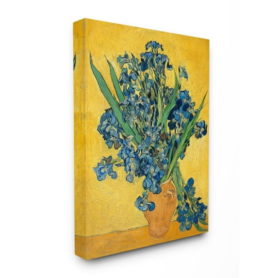 The Stupell Home Decor Collection Van Gogh Irises Post Impressionist Painting Canvas Wall Art