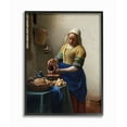 thumbnail image 1 of The Stupell Home Decor Collection Vermeer The Milkmaid Classical Painting Framed Giclee Texturized Art, 1 of 8