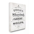 thumbnail image 1 of The Stupell Home Decor Collection Vintage Toilet Shaving Laundry and Soaps Canvas Wall Art, 1 of 6