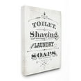 thumbnail image 1 of The Stupell Home Decor Collection Vintage Toilet Shaving Laundry and Soaps Canvas Wall Art, 1 of 2