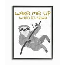The Stupell Home Decor Collection Wake Me Up Friday Wall Art
