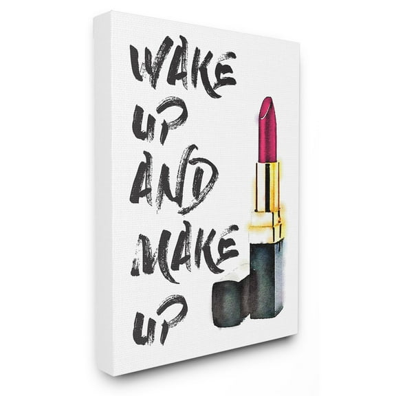 The Stupell Home Decor Collection Wake Up And Make Up Wall Art