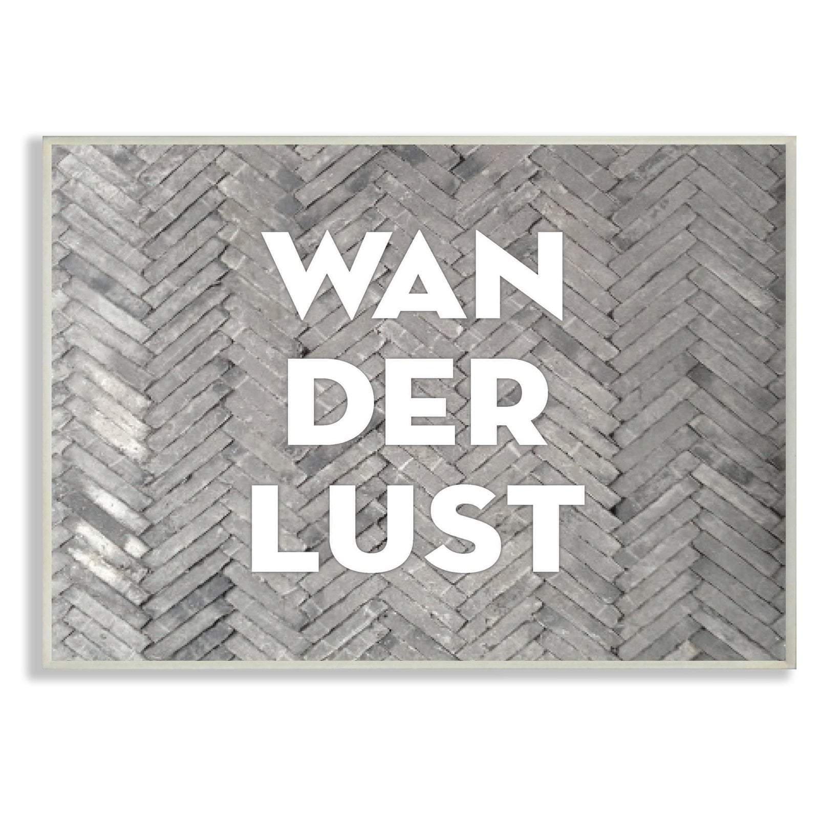 The Stupell Home Decor Collection Wanderlust Patterned Bricks Wall Art