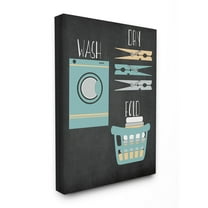 The Stupell Home Decor Collection Wash Dry Fold Illustration Wall Art