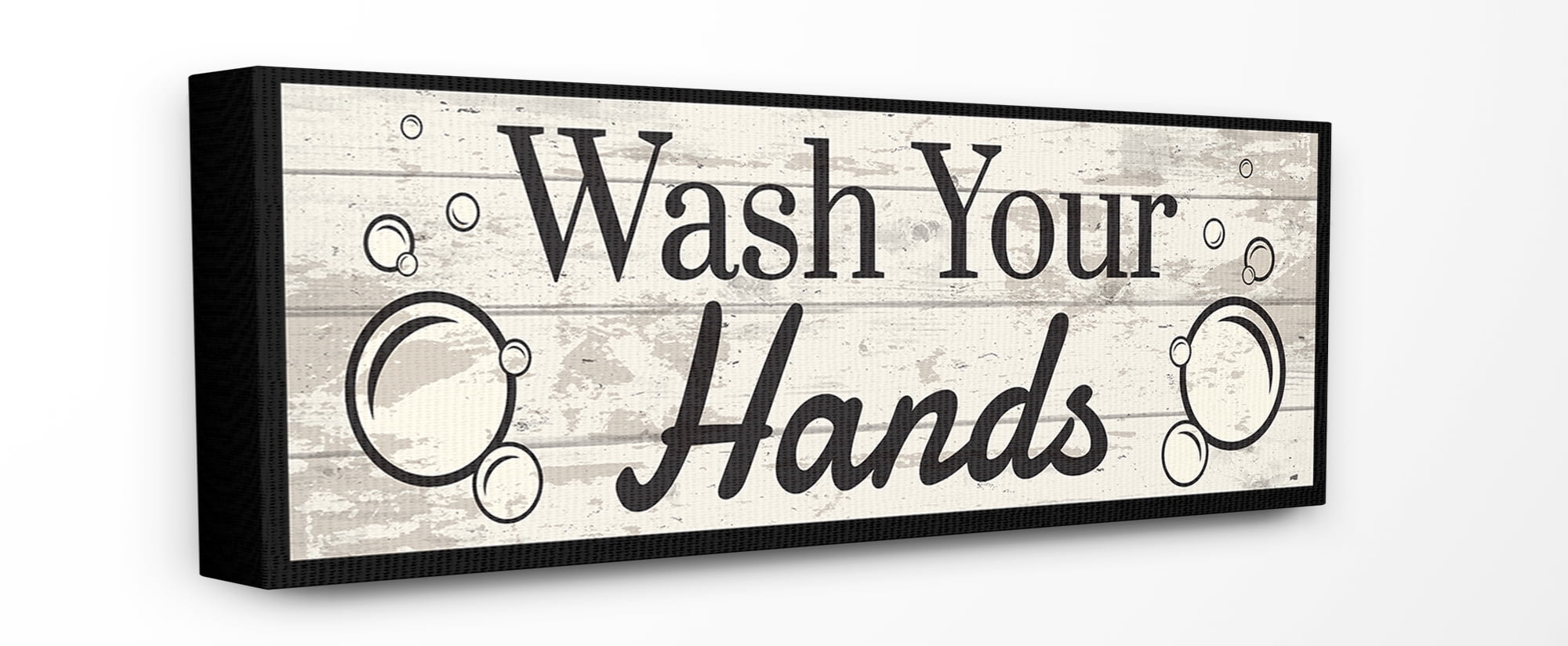 The Stupell Home Decor Collection Wash Your Hands Canvas Wall Art