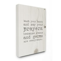 The Stupell Home Decor Collection Wash Your Hands Say Your Prayers Wall Art