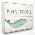 thumbnail image 1 of The Stupell Home Decor Collection Whalecome Welcome Narwhal Wall Art, 1 of 5