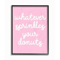 The Stupell Home Decor Collection Whatever Sprinkles Your Donut Framed Giclee Wall Art