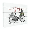 thumbnail image 1 of The Stupell Home Decor Collection White Planked Look Holiday Joy Bicycle with Tree and Gifts Oversized Framed Giclee Texturized Art, 16 x 1.5 x 20, 1 of 3