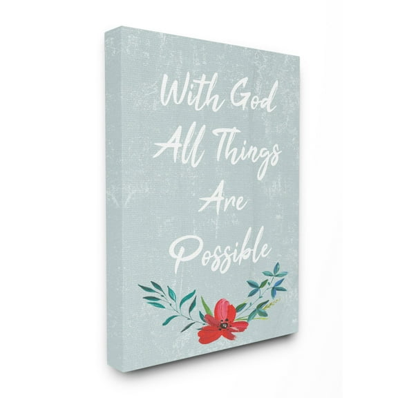 The Stupell Home Decor Collection With God All Things Are Possible Wall Art