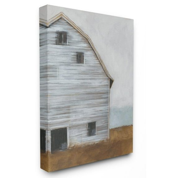 The Stupell Home Decor Collection Worn Old Barn Farm Painted Canvas Wall Art