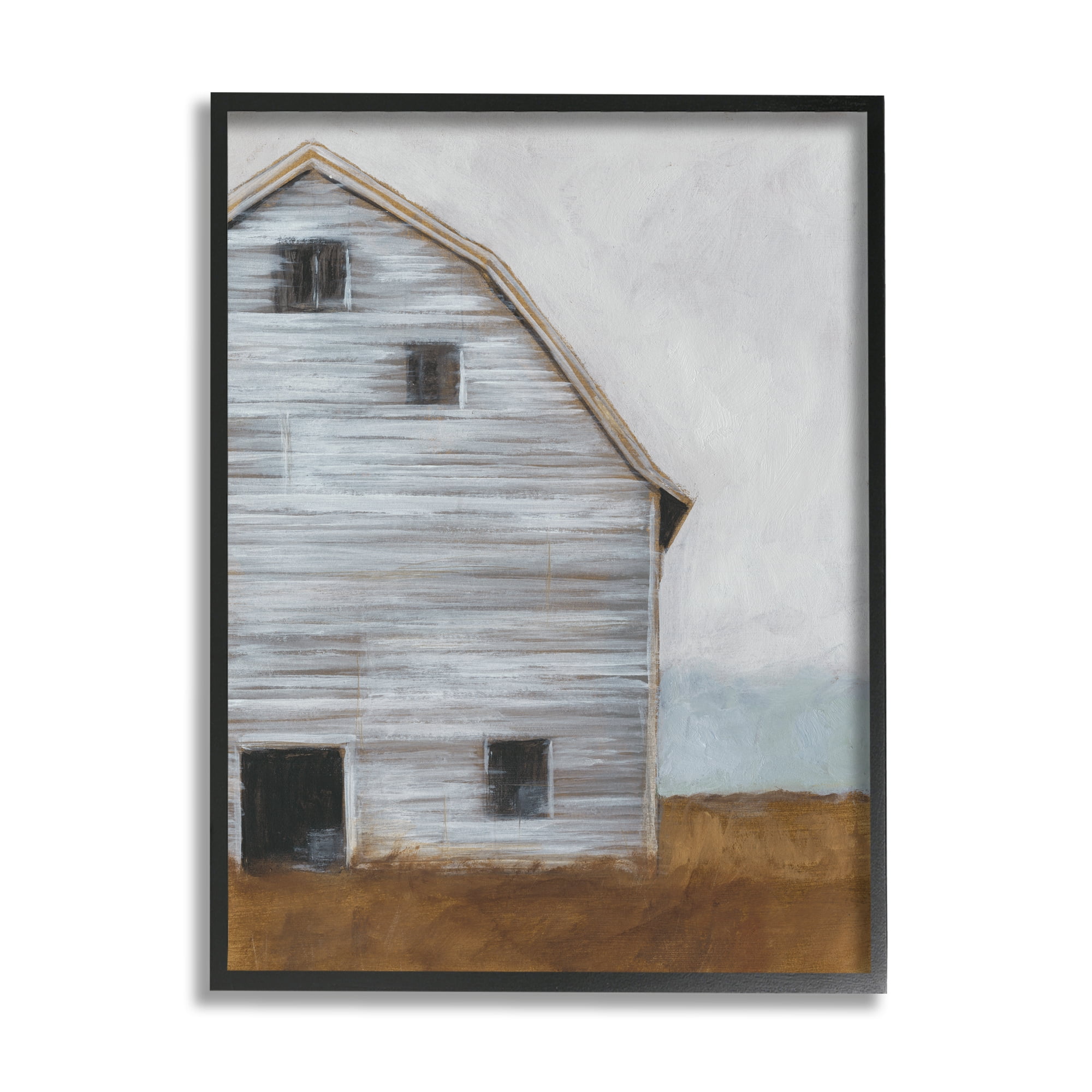 The Stupell Home Decor Collection Worn Old Barn Farm Painted Oversized Framed Giclee Texturized Art, 16 x 1.5 x 20