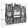 thumbnail image 1 of The Stupell Home Decor Collection You Had Me at Meow Cats Oversized Stretched Canvas Wall Art, 1 of 6
