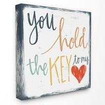 The Stupell Home Decor Collection You Hold The Key To My Heart Wall Art