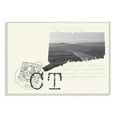 thumbnail image 1 of The Stupell Home Decor Connecticut Black and White Photograph on Cream Paper Postcard Wall Plaque Art, 1 of 3