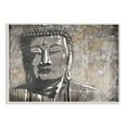 thumbnail image 1 of The Stupell Home Decor Distressed Surface Tan and Grey Buddha Mural Wall Plaque Art, 1 of 3