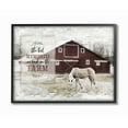thumbnail image 1 of The Stupell Home Decor Farm Memories Distressed Barn and Horse Photograph, 1 of 4