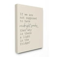 thumbnail image 1 of The Stupell Home Decor Fridge Lights are for Midnight Snacks Funny Canvas Wall Art, 1 of 2