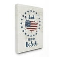 thumbnail image 1 of The Stupell Home Decor God Bless Stars and Stripes Americana Rustic Wood Look Sign, 1 of 4
