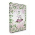thumbnail image 1 of The Stupell Home Decor God Is Within Her Pink and Green Leaves Watercolor, 1 of 2