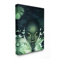 thumbnail image 1 of The Stupell Home Decor Green Woman in Dark Waters with Monster Leaf Canvas Wall Art, 1 of 2
