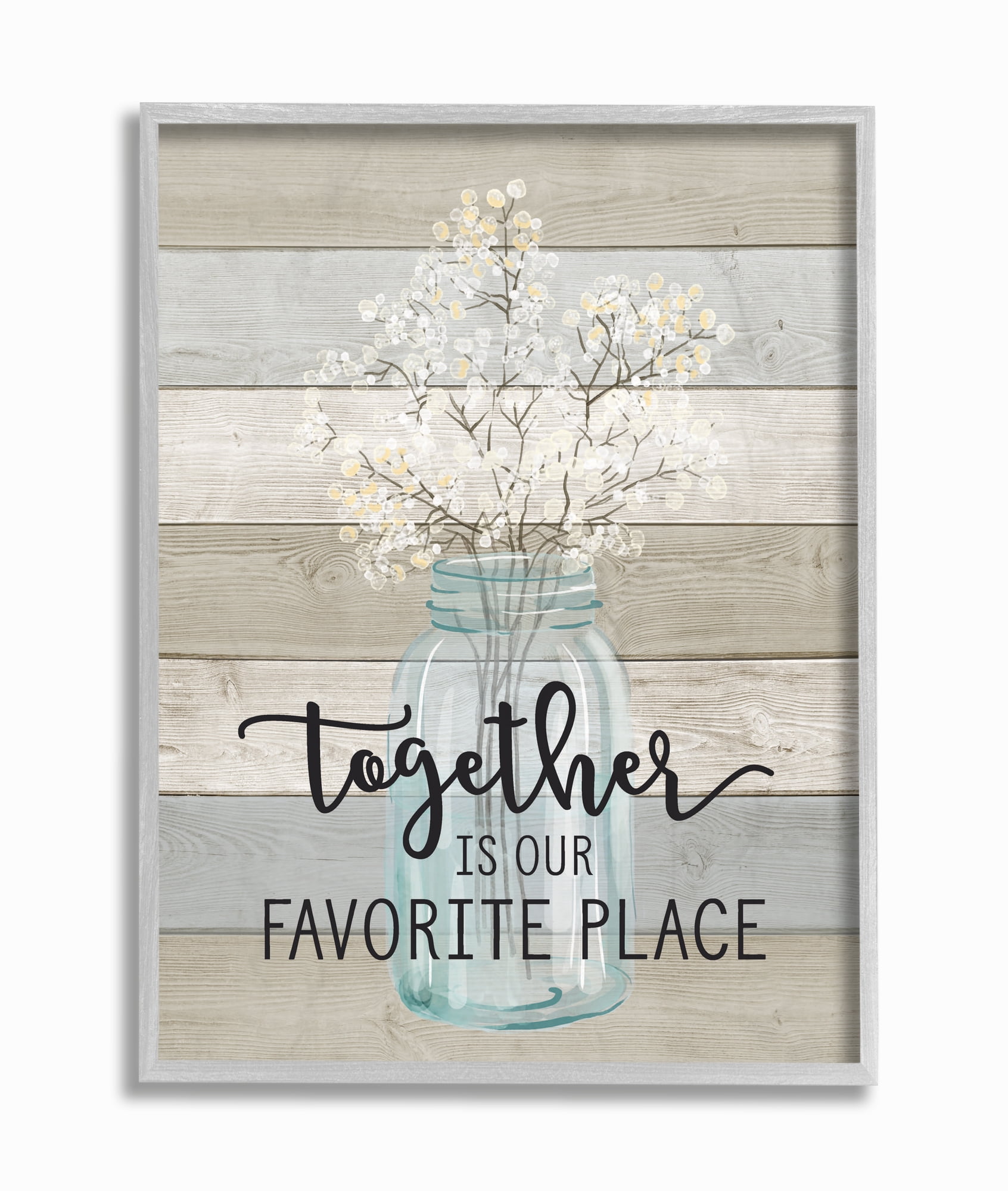 The Stupell Home Decor Guests Feel At Home Gray Framed Texturized Art
