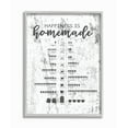 thumbnail image 1 of The Stupell Home Decor Happiness Is Homemade Chart Gray Framed Texturized Art, 1 of 1