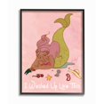 thumbnail image 1 of The Stupell Home Decor I Washed Up Like This Mermaid with Pink Hair and Fashion Accessories, 1 of 4