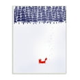 thumbnail image 1 of The Stupell Home Decor Minimal Red Fox in the Snow Blue Pine Forest Illustration Wall Plaque Art, 1 of 5