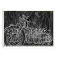 thumbnail image 1 of The Stupell Home Decor Monotone Black and White Motorcycle Sketch Wall Plaque Art, 1 of 5
