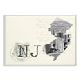 thumbnail image 1 of The Stupell Home Decor New Jersey Black and White Photograph on Cream Paper Postcard Wall Plaque Art, 1 of 3