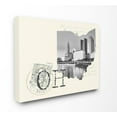thumbnail image 1 of The Stupell Home Decor Ohio Black and White Photograph on Cream Paper Postcard Canvas Wall Art, 1 of 2