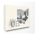 thumbnail image 1 of The Stupell Home Decor Ohio Black and White Photograph on Cream Paper Postcard Canvas Wall Art, 1 of 6