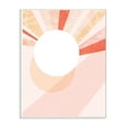 thumbnail image 1 of The Stupell Home Decor Peach Mod Stone Texture Geometric Suns Rising Wall Plaque Art, 1 of 3