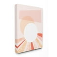 thumbnail image 1 of The Stupell Home Decor Peach Mod Stone Texture Geometric Suns Setting Canvas Wall Art, 1 of 4