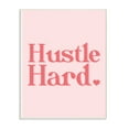 thumbnail image 1 of The Stupell Home Decor Peach and Coral Hustle Hard Typography with Heart Wall Plaque Art, 1 of 6