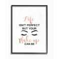 thumbnail image 1 of The Stupell Home Decor Perfect Make Up with Lashes Fashion Typography Framed Texturized Art, 1 of 2