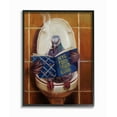 thumbnail image 1 of The Stupell Home Decor Pigeon Smoking on the Toilet Reading Funny Framed Texturized Art Design By Lucia Heffernan, 1 of 8